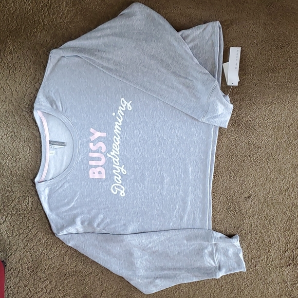 Womens Jaclyn Intimates BUSY DAYDREAMING Hacci Sleep Pajama Top Sz XL 2X 3X NWT - Picture 3 of 4